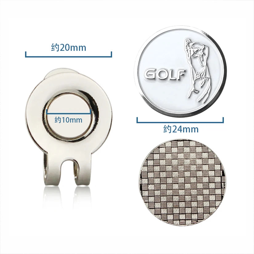 Premium Magnetic Golf Ball Marker & Hat Clip